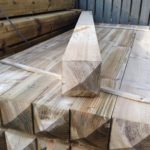Treated Pyramid Top Gate Posts