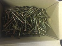 Box Of Ruspert Silver Woodscrews